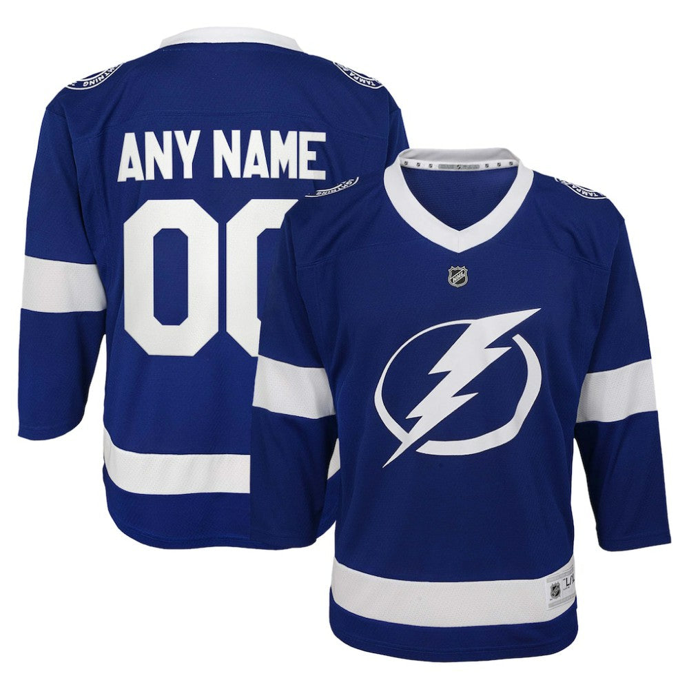 Tampa Bay Lightning Youth Replica Custom Jersey - Blue | NHL Clearance