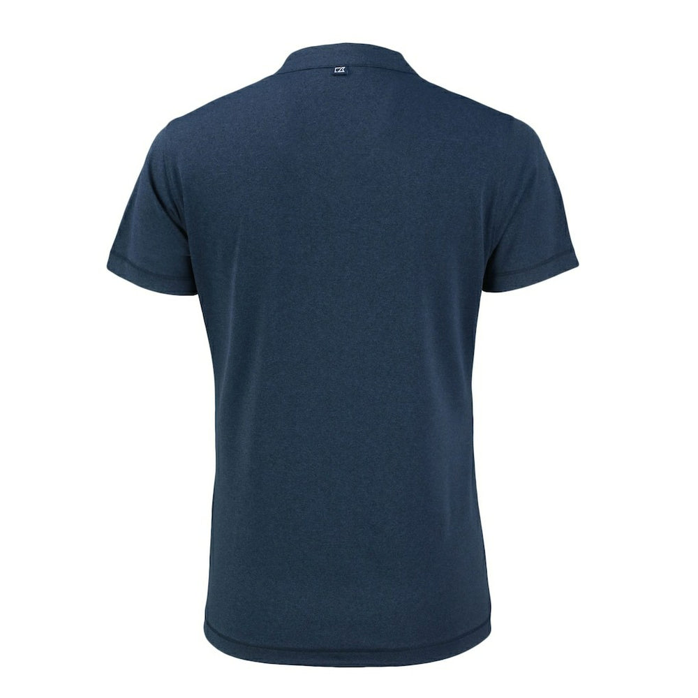 Los Angeles Chargers Cutter & Buck Women's Forge Stretch Blade DryTec V-Neck Polo - Heather Navy - NFL
