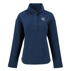 Buffalo Bills Cutter & Buck Women's Hunts Point Eco Half-Snap Sweatshirt - Navy - NFL