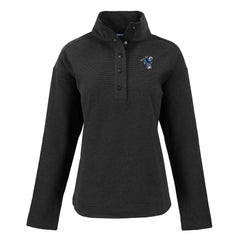 Indianapolis Colts Cutter & Buck Women's Hunts Point Eco Half-Snap Sweatshirt - Black - NFL