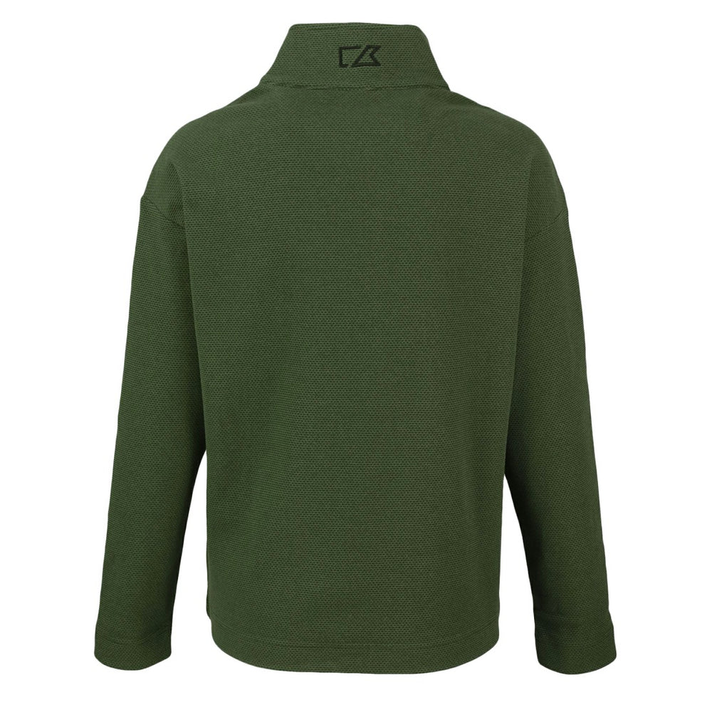 Detroit Lions Cutter & Buck Women's Hunts Point Eco Half-Snap Sweatshirt - Green - NFL