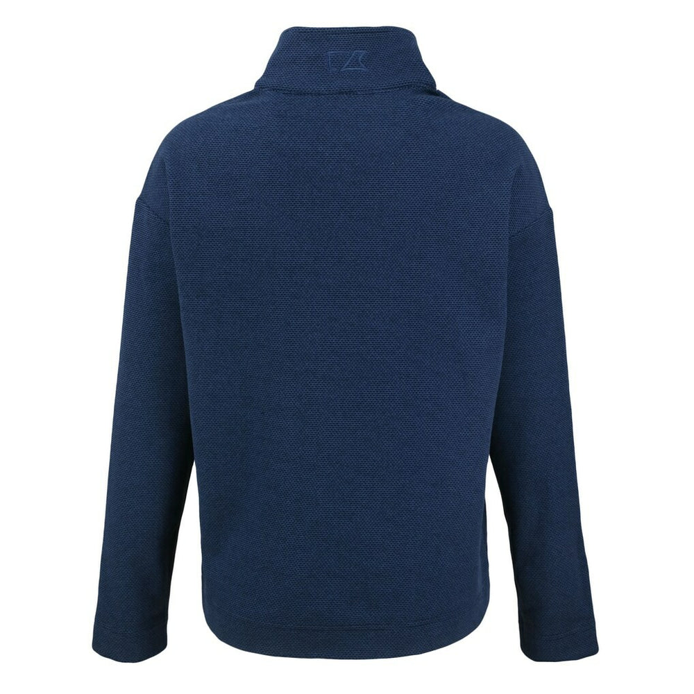 Minnesota Vikings Cutter & Buck Women's Hunts Point Eco Half-Snap Sweatshirt - Navy - NFL