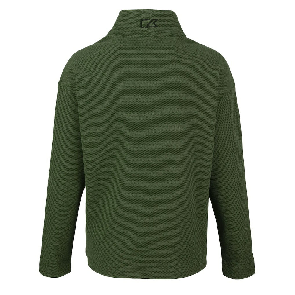 Los Angeles Chargers Cutter & Buck Women's Hunts Point Eco Half-Snap Sweatshirt - Green - NFL