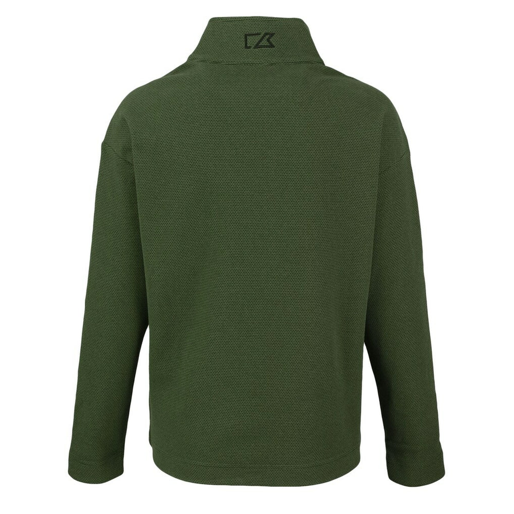 Las Vegas Raiders Cutter & Buck Women's Hunts Point Eco Half-Snap Sweatshirt - Green - NFL