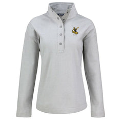 Pittsburgh Steelers Cutter & Buck Women's Hunts Point Eco Half-Snap Sweatshirt - Gray - NFL