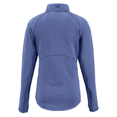 Indianapolis Colts Cutter & Buck Women's Peshastin Eco Fleece Recycled Tri-Blend Raglan Half-Zip Jacket - Heather Royal - NFL