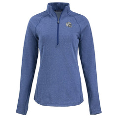 Indianapolis Colts Cutter & Buck Women's Peshastin Eco Fleece Recycled Tri-Blend Raglan Half-Zip Jacket - Heather Royal - NFL