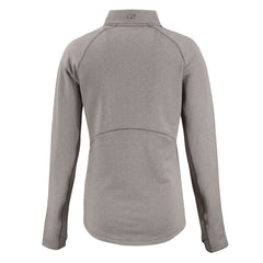 Detroit Lions Cutter & Buck Women's Peshastin Eco Fleece Recycled Tri-Blend Raglan Half-Zip Jacket - Heather Gray - NFL