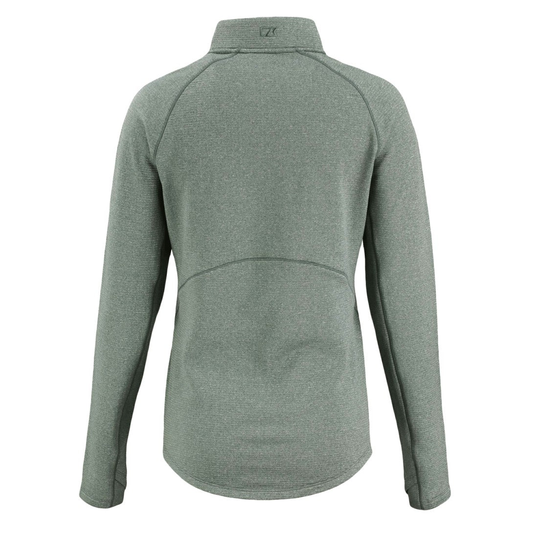 Green Bay Packers Cutter & Buck Women's Peshastin Eco Fleece Recycled Tri-Blend Raglan Half-Zip Jacket - Heather Green - NFL