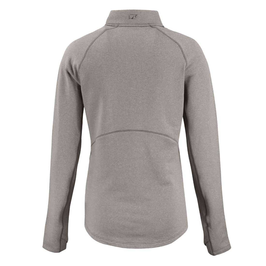 Green Bay Packers Cutter & Buck Women's Peshastin Eco Fleece Recycled Tri-Blend Raglan Half-Zip Jacket - Heather Gray - NFL