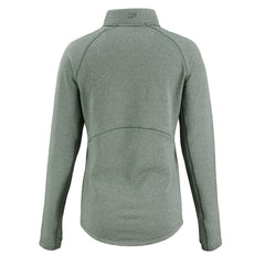 Green Bay Packers Cutter & Buck Women's Peshastin Eco Fleece Recycled Tri-Blend Raglan Half-Zip Jacket - Heather Green - NFL