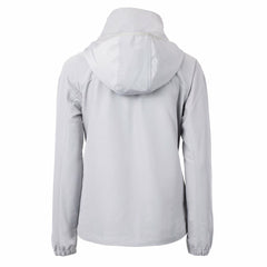 Chicago Bears Cutter & Buck Women's Charter Eco Recycled Half-Zip Hooded Anorak Jacket - Gray - NFL