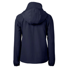 Chicago Bears Cutter & Buck Women's Charter Eco Recycled Half-Zip Hooded Anorak Jacket - Navy - NFL