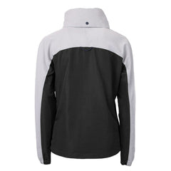 San Francisco 49ers Cutter & Buck Women's Charter Eco Recycled Half-Zip Hooded Anorak Jacket - Black - NFL