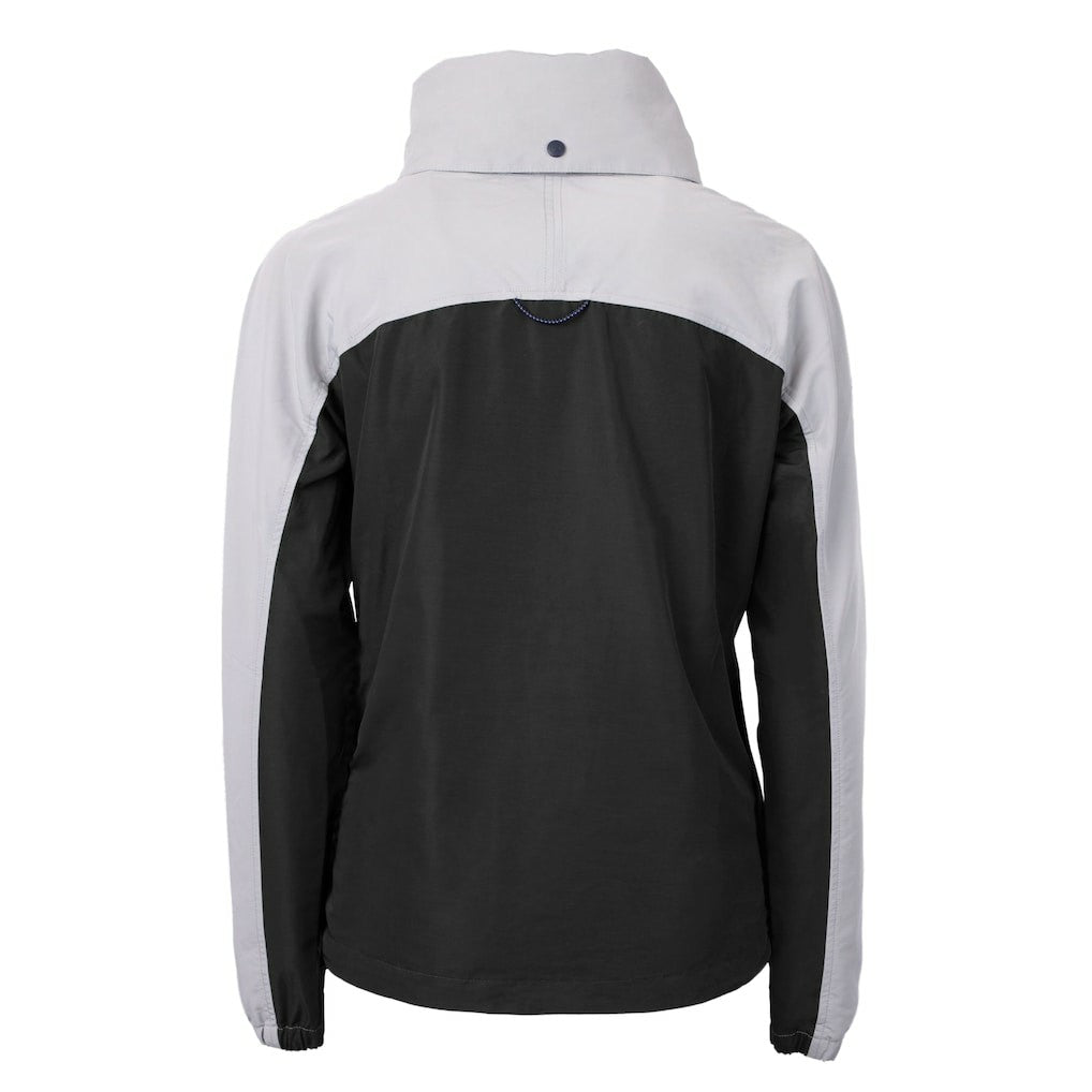 San Francisco 49ers Cutter & Buck Women's Charter Eco Recycled Half-Zip Hooded Anorak Jacket - Black - NFL