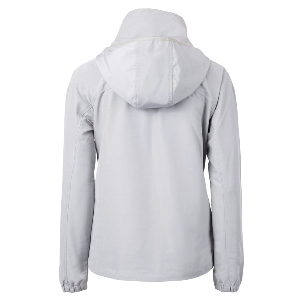 Tampa Bay Buccaneers Cutter & Buck Women's Charter Eco Recycled Half-Zip Hooded Anorak Jacket - Gray - NFL