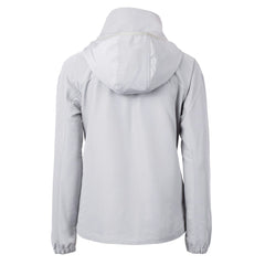 Tampa Bay Buccaneers Cutter & Buck Women's Charter Eco Recycled Half-Zip Hooded Anorak Jacket - Gray - NFL