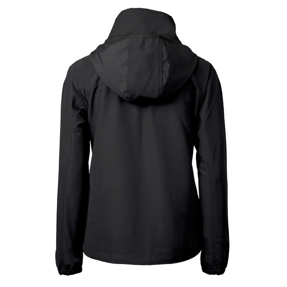 Washington Commanders Cutter & Buck Women's Charter Eco Recycled Half-Zip Hooded Anorak Jacket - Black - NFL