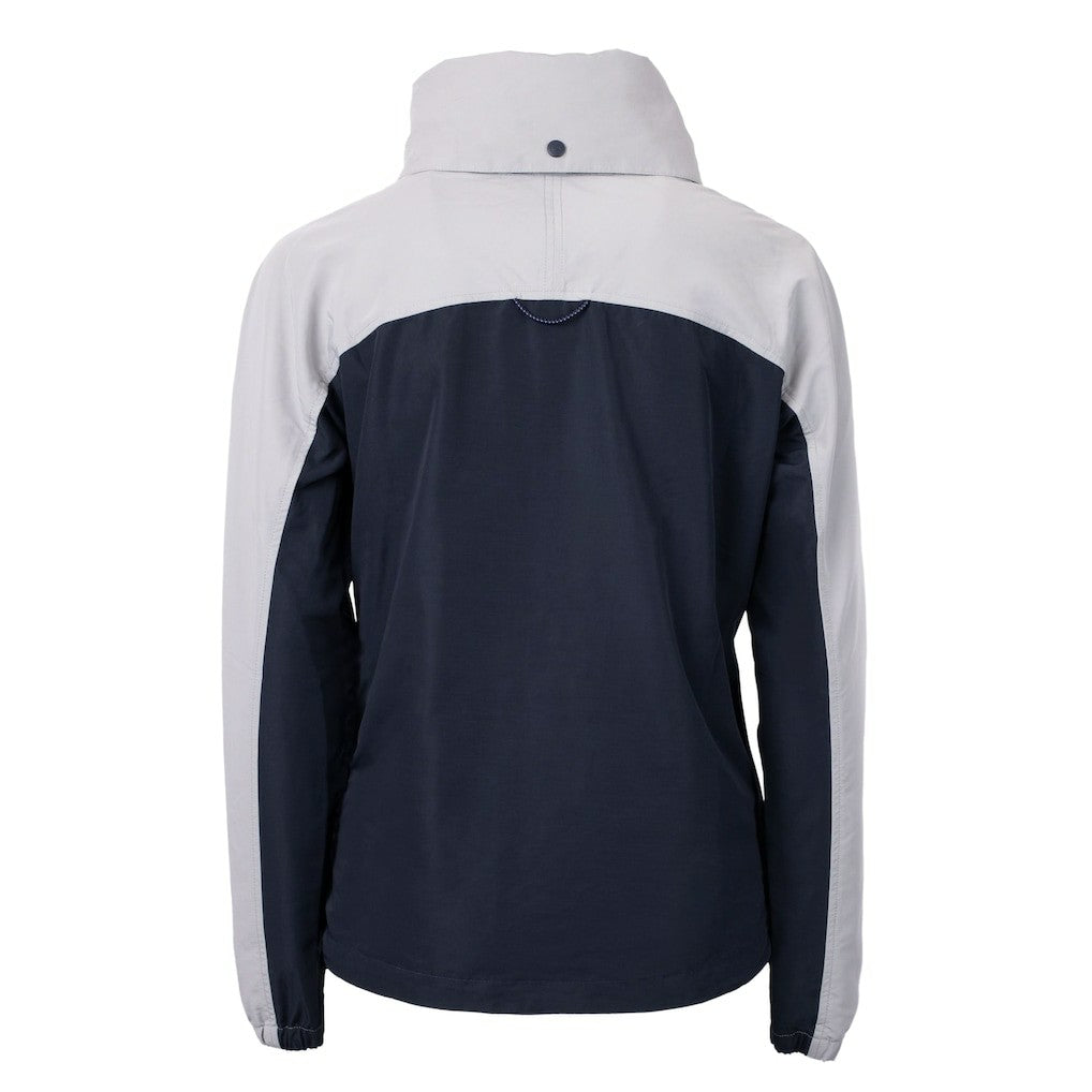 Los Angeles Chargers Cutter & Buck Women's Charter Eco Recycled Half-Zip Hooded Anorak Jacket - Navy - NFL