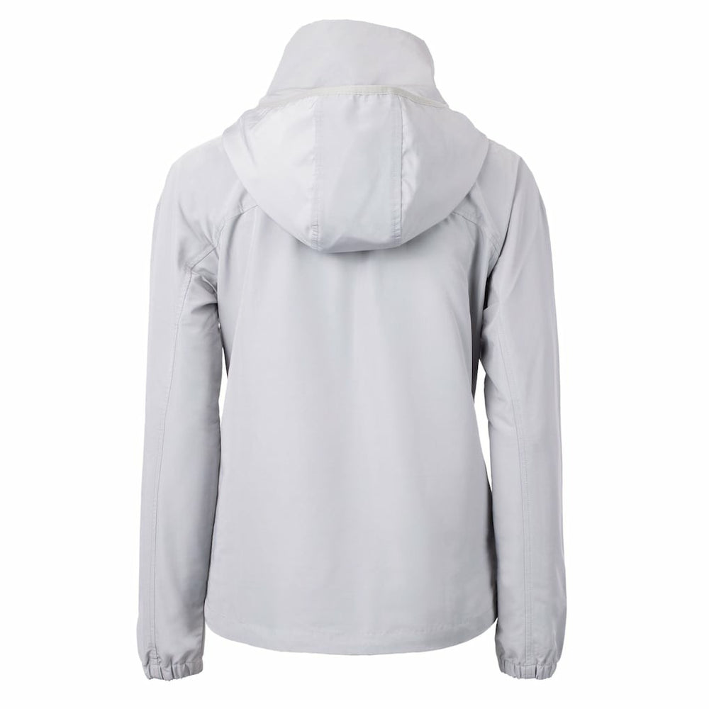 New York Giants Cutter & Buck Women's Charter Eco Recycled Half-Zip Hooded Anorak Jacket - Gray - NFL
