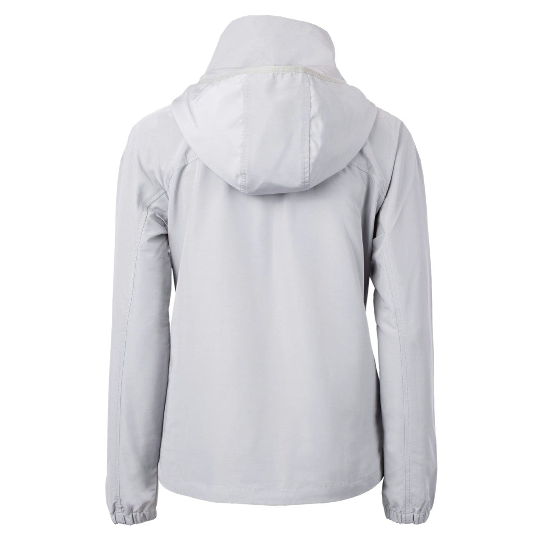 Denver Broncos Cutter & Buck Women's Charter Eco Recycled Half-Zip Hooded Anorak Jacket - Gray - NFL