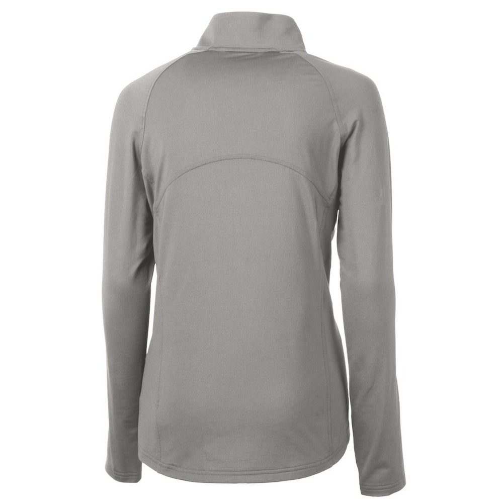 Chicago Bears Cutter & Buck Women's Adapt Eco Knit Stretch Recycled Raglan Half-Zip Top - Gray - NFL