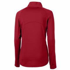 Tampa Bay Buccaneers Cutter & Buck Women's Historical Adapt Eco Knit Stretch Recycled Raglan Half-Zip Top - Red - NFL