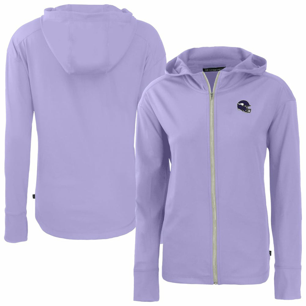 Minnesota Vikings Cutter & Buck Women's Daybreak Eco Recycled Full-Zip Hoodie Jacket - Purple - NFL