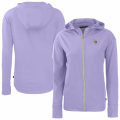 Minnesota Vikings Cutter & Buck Women's Daybreak Eco Recycled Full-Zip Hoodie Jacket - Purple - NFL