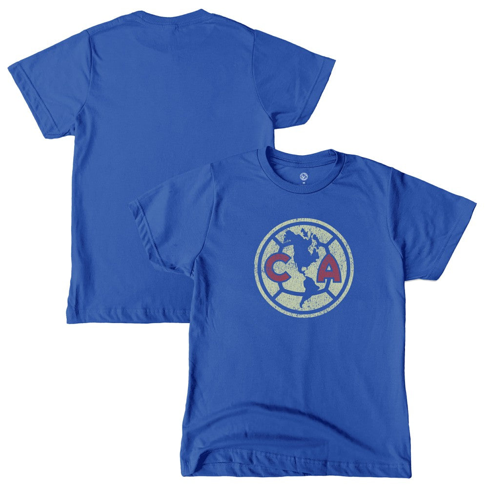 Club America 1863FC Youth Color Badge T-Shirt Blue