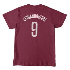 Robert Lewandowski Barcelona 1863FC Youth Player T-Shirt Maroon