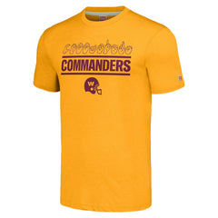 Washington Commanders Homage Unisex The NFL ASL Collection by Love Sign Tri-Blend T-Shirt - Gold - NFL