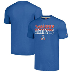 New England Patriots Homage Unisex The NFL ASL Collection by Love Sign American Sign Language T-Shirt - Blue - NFL