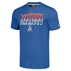 New England Patriots Homage Unisex The NFL ASL Collection by Love Sign American Sign Language T-Shirt - Blue - NFL