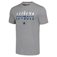 Dallas Cowboys Homage Unisex The NFL ASL Collection by Love Sign American Sign Language T-Shirt - Gray - NFL
