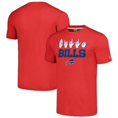 Buffalo Bills Homage Unisex The NFL ASL Collection by Love Sign American Sign Language T-Shirt - Red - NFL