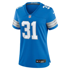Kerby Joseph Detroit Lions Women's Team Game Jersey - Blue - Nike