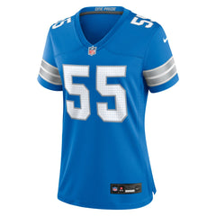 Derrick Barnes Detroit Lions Women's Team Game Jersey - Blue - Nike