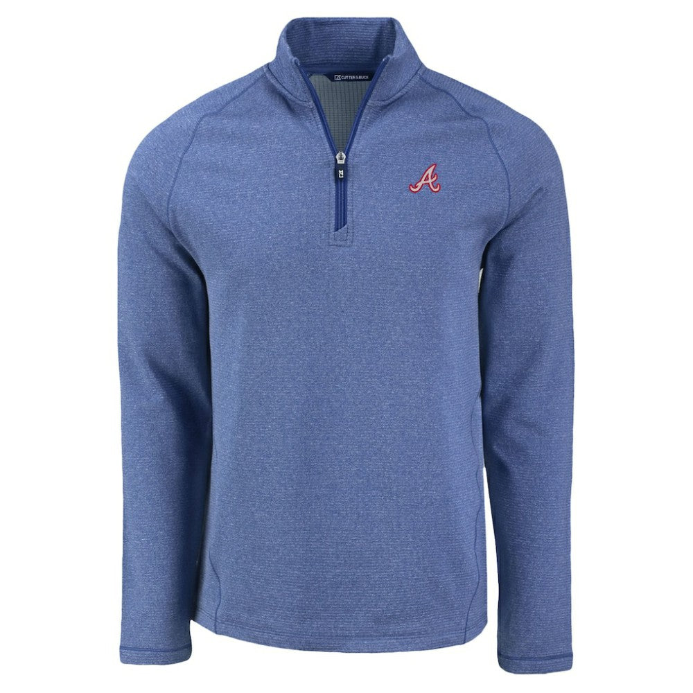 Atlanta Braves Cutter & Buck Peshastin Eco Fleece Recycled Raglan Quarter-Zip Top Near Me
