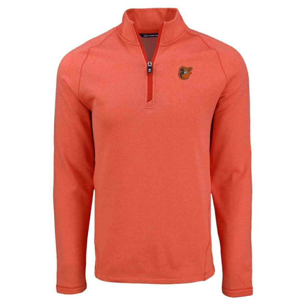 Baltimore Orioles Cutter & Buck Peshastin Eco Fleece Recycled Raglan Quarter-Zip Top Sale