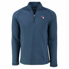 Cleveland Guardians Cutter & Buck Peshastin Eco Fleece Recycled Raglan Quarter-Zip Top for sale