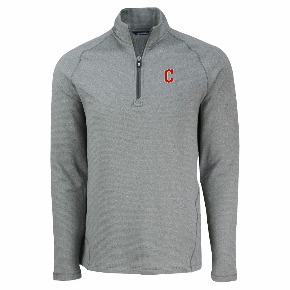 Cleveland Guardians Cutter & Buck Peshastin Eco Fleece Recycled Raglan Quarter-Zip Top Near Me