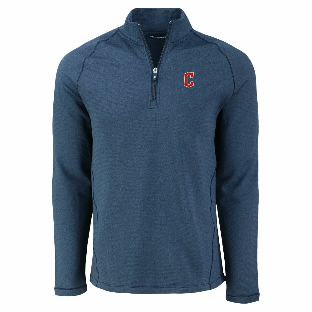 Cleveland Guardians Cutter & Buck Peshastin Eco Fleece Recycled Raglan Quarter-Zip Top Online