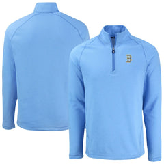 Boston Red Sox Cutter & Buck Peshastin Eco Fleece Recycled Raglan Quarter-Zip Top Sale