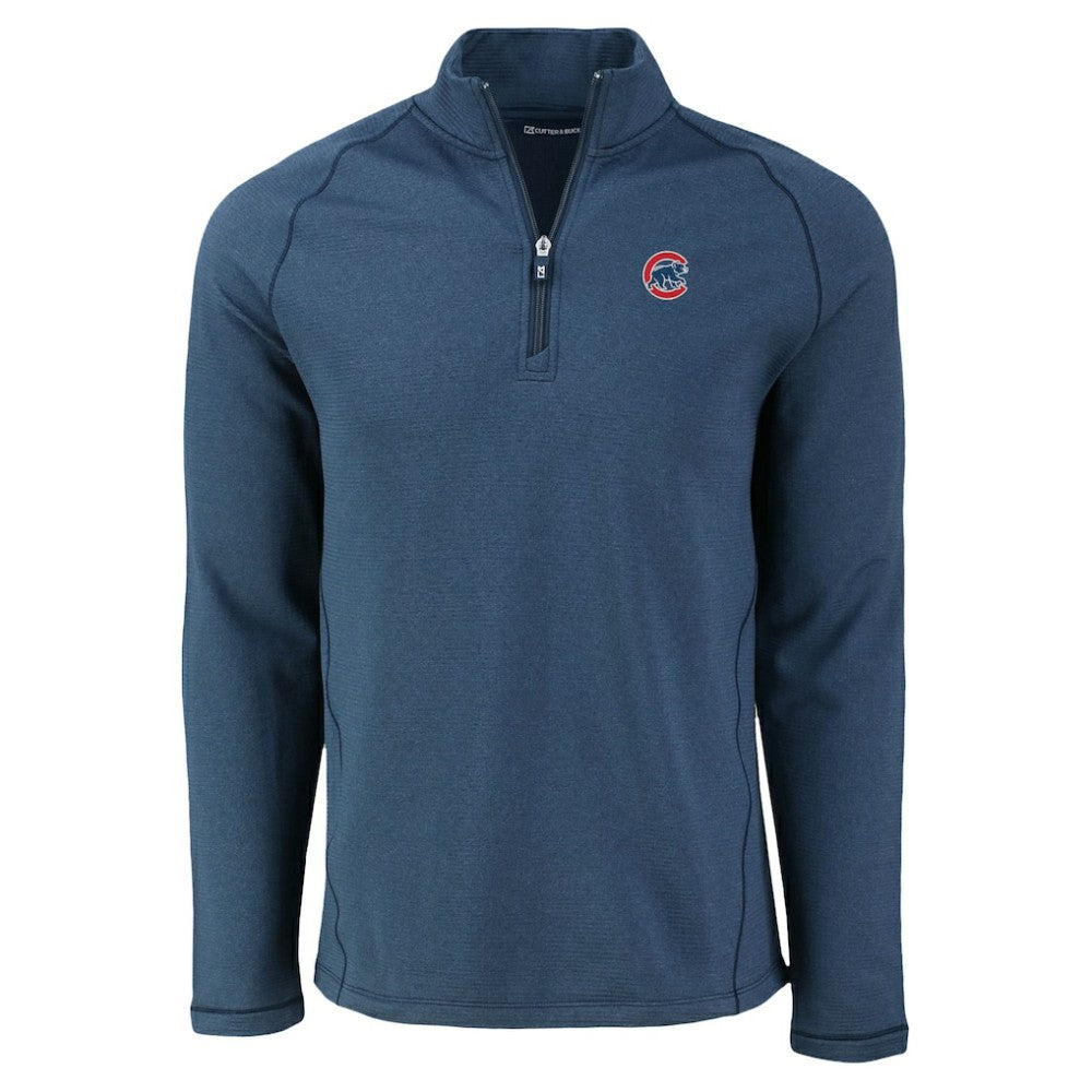Chicago Cubs Cutter & Buck Peshastin Eco Fleece Recycled Raglan Quarter-Zip Top Near Me