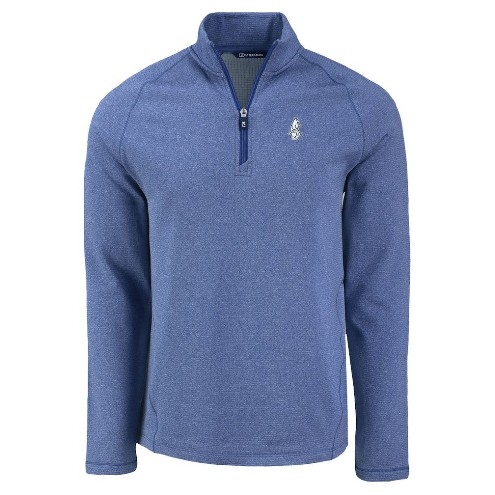 Chicago Cubs Cutter & Buck Peshastin Eco Fleece Recycled Raglan Quarter-Zip Top Sale