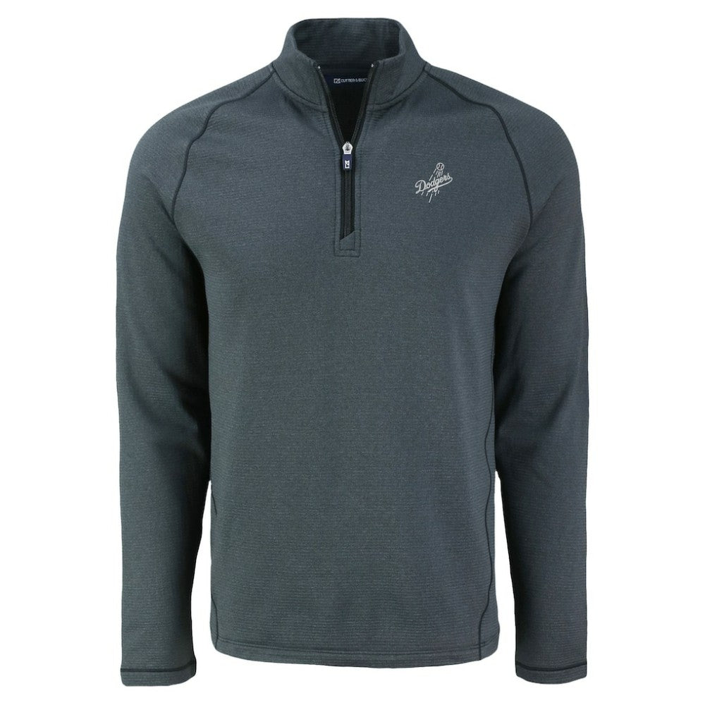Los Angeles Dodgers Cutter & Buck Peshastin Eco Fleece Recycled Raglan Quarter-Zip Top Online