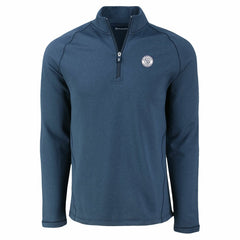 Milwaukee Brewers Cutter & Buck Peshastin Eco Fleece Recycled Raglan Quarter-Zip Top Sale