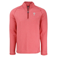 Philadelphia Phillies Cutter & Buck Peshastin Eco Fleece Recycled Raglan Quarter-Zip Top Sale