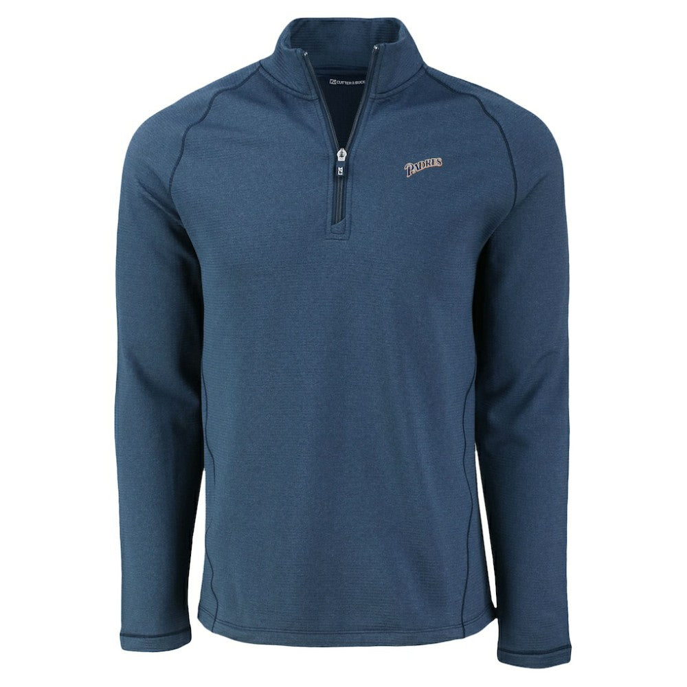 San Diego Padres Cutter & Buck Peshastin Eco Fleece Recycled Raglan Quarter-Zip Top Near Me